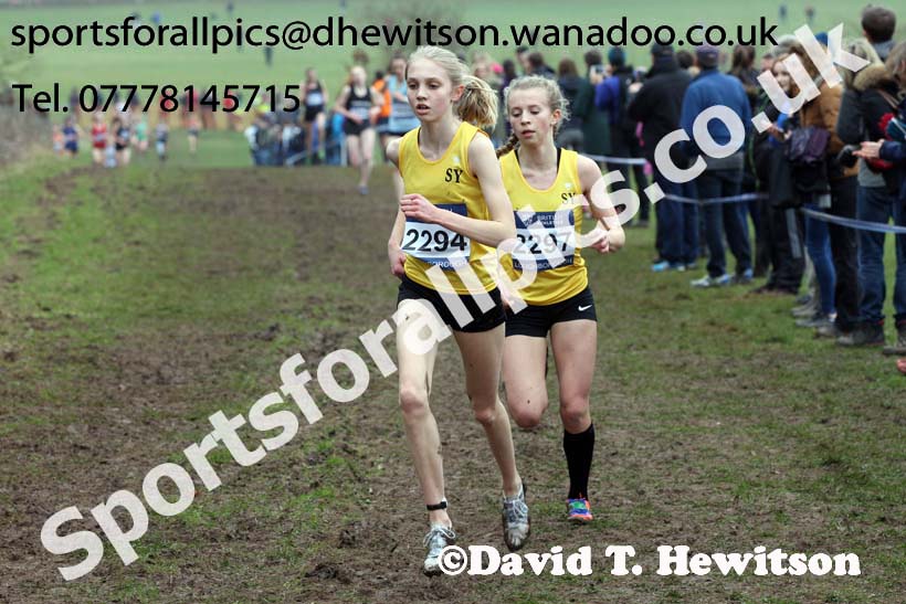 Womens under-17s Inter Counties Cross Country, Prestwold Hall, Loughborough. Photo: David T. Hewitson/Sports for All Pics
